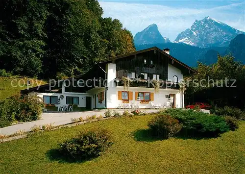 AK / Ansichtskarte Schoenau_Koenigssee Haus Quellenheim Gaestehaus Pension Landhaus Alpen Schoenau Koenigssee