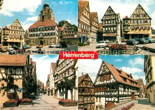 AK / Ansichtskarte Herrenberg_Wuerttemberg Motive in der Altstadt Fachwerkhaeuser Herrenberg Wuerttemberg