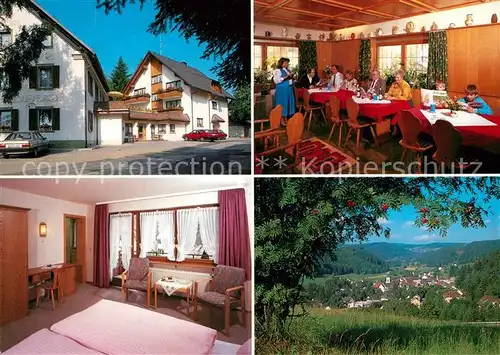 AK / Ansichtskarte Lenzkirch Hotel Pension Schwoerer Landschaftspanorama Schwarzwald Lenzkirch