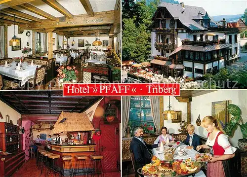 AK / Ansichtskarte Triberg_Schwarzwald Hotel Restaurant Pfaff Triberg Schwarzwald