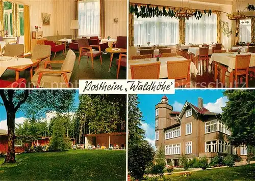 AK / Ansichtskarte Braunlage Posterholungsheim Waldhoehe Braunlage