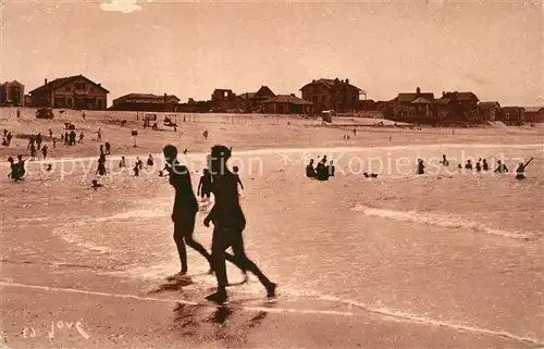 AK / Ansichtskarte Capbreton La plage a l heure du bain 