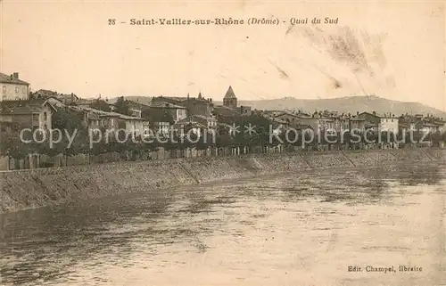 AK / Ansichtskarte Saint Vallier_sur_Rhone Quai du Sud Saint Vallier_sur_Rhone