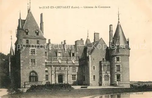 AK / Ansichtskarte Saint Just en Chevalet Chateau de Contenson Saint Just en Chevalet