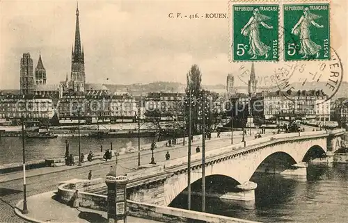 AK / Ansichtskarte Rouen Pont sur la Seine Rouen