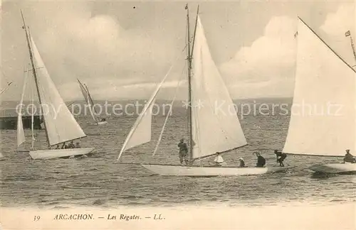 AK / Ansichtskarte Arcachon_Gironde Les Regates Voiliers Arcachon Gironde
