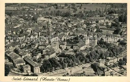 AK / Ansichtskarte Saint Leonard de Noblat Vue aerienne Saint Leonard de Noblat