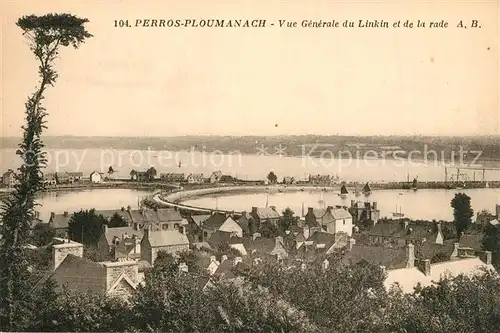 AK / Ansichtskarte Perros Guirec Vue generale du Linkin et de la rade Perros Guirec