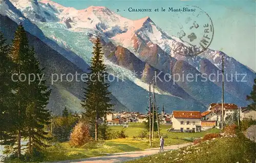 AK / Ansichtskarte Chamonix et le Mont Blanc Alpes Francaises Chamonix