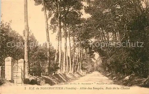 AK / Ansichtskarte Ile_de_Noirmoutier Allee des Soupirs Bois de la Chaise Ile_de_Noirmoutier