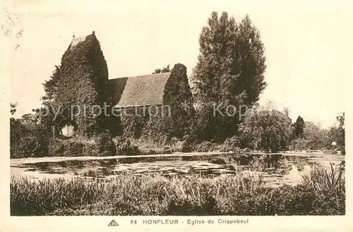 AK / Ansichtskarte Honfleur Eglise de Criquebeuf Honfleur