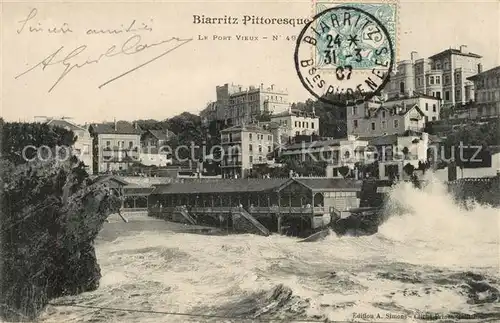 AK / Ansichtskarte Biarritz_Pyrenees_Atlantiques Le Port vieux Biarritz_Pyrenees