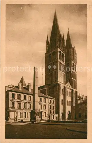 AK / Ansichtskarte Caen Tours de Sainte Etienne et la Pyramide Caen