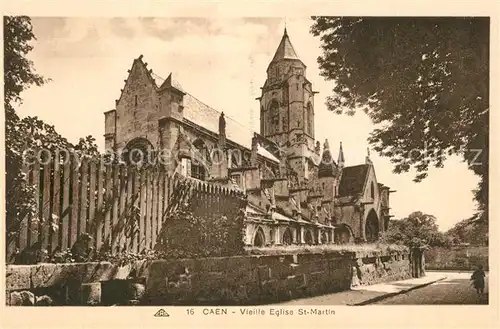 AK / Ansichtskarte Caen Vieille Eglise Saint Martin Caen