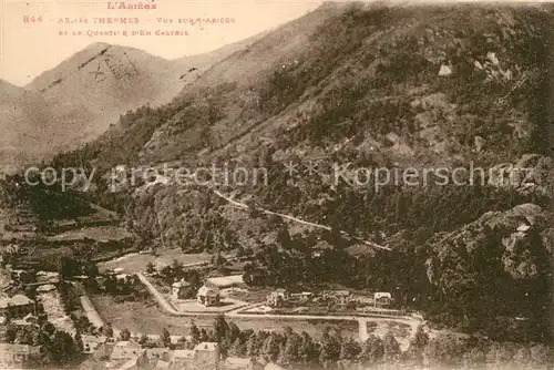AK / Ansichtskarte Ax les Thermes Vue sur l Ariege et Quartier d en Gastel Ax les Thermes