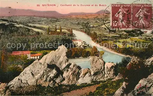 AK / Ansichtskarte Sisteron Confluent de la Durance et du Buech Sisteron