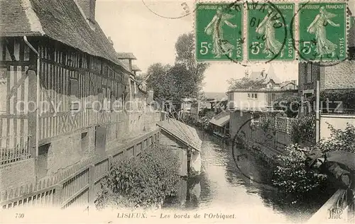 AK / Ansichtskarte Lisieux Les bords de l Orbiquet Lisieux