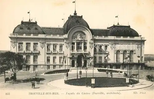 AK / Ansichtskarte Trouville sur Mer Facade du Casino Architecte Durville Trouville sur Mer