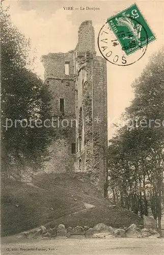 AK / Ansichtskarte Vire_Calvados Ruines du Donjon Vire Calvados
