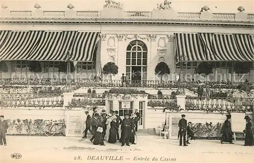 AK / Ansichtskarte Deauville Entree du Casino Plage Fleurie Deauville