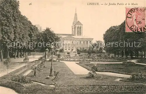 AK / Ansichtskarte Lisieux Jardin Public et le Musee Lisieux