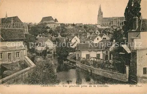 AK / Ansichtskarte Chartres_Eure_et_Loir Vue generale prise de la Courtille Chartres_Eure_et_Loir
