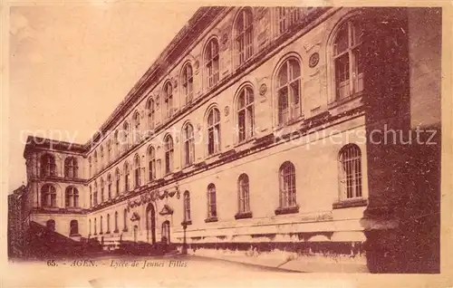 AK / Ansichtskarte Agen_Lot_et_Garonne Lycee de Jeunes Filles Agen_Lot_et_Garonne