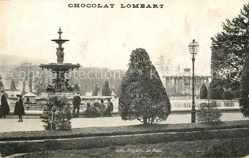 AK / Ansichtskarte Angers Le Mail Fontaine Chocolat Lombart Paris Angers
