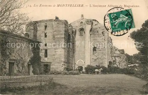 AK / Ansichtskarte Maguelone Ancienne Abbaye Ruines Maguelone
