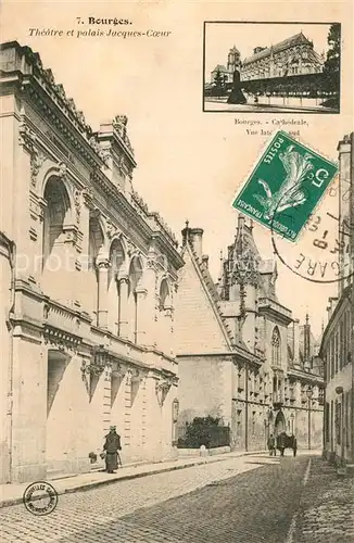 AK / Ansichtskarte Bourges Theatre et Palais Jacques Coeur Bourges