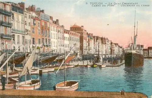 AK / Ansichtskarte Toulon_Var Quai Cronstadt Carre du Port Courier de Corse Toulon_Var