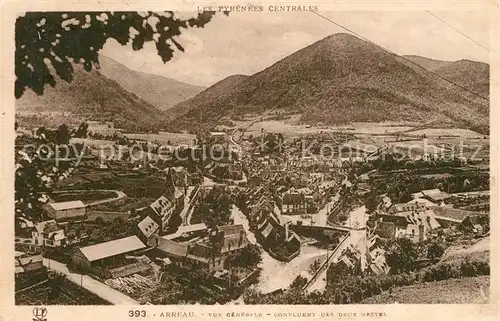 AK / Ansichtskarte Arreau Panorama Confluent des deux Nestes Arreau