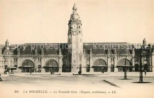AK / Ansichtskarte La_Rochelle_Charente Maritime La nouvelle Gare Bahnhof La_Rochelle