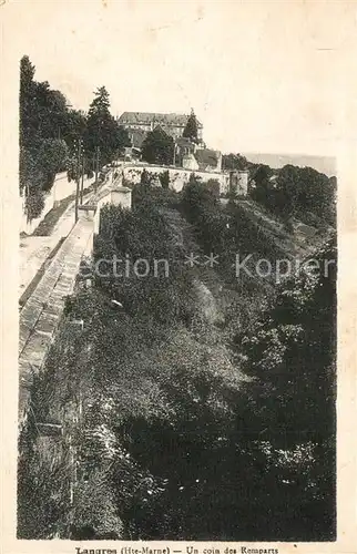 AK / Ansichtskarte Langres Un coin des remparts Langres