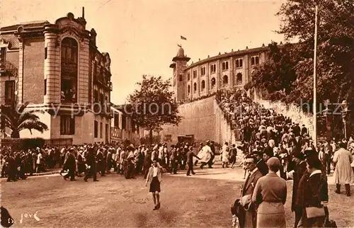 AK / Ansichtskarte Donostia_San_Sebastian La Montee Plaza de Toros Donostia_San_Sebastian