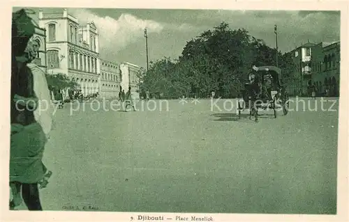 AK / Ansichtskarte Djibouti Place Menelick Djibouti