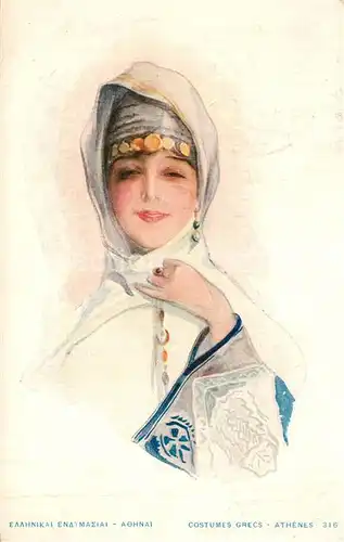 AK / Ansichtskarte Athenes_Athen Tracht Costumes Grecs  Athenes Athen