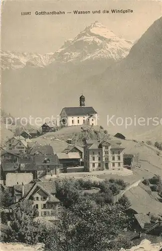 AK / Ansichtskarte Gotthardpass Wassen Windgelle  Gotthardpass
