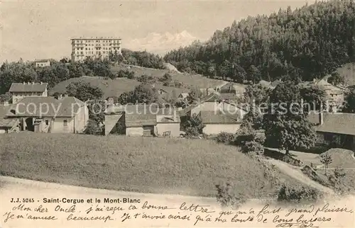 AK / Ansichtskarte Saint_Cergue_VD Mont Blanc  Saint_Cergue_VD