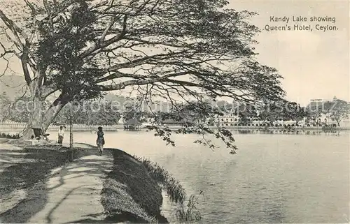 AK / Ansichtskarte Ceylon_Sri_Lanka Kandy Lake Queen s Hotel Ceylon_Sri_Lanka