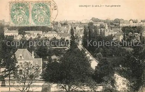 AK / Ansichtskarte Courcay Panorama Courcay