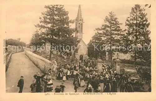 AK / Ansichtskarte Quimper Kerfeunteun Eglise Quimper