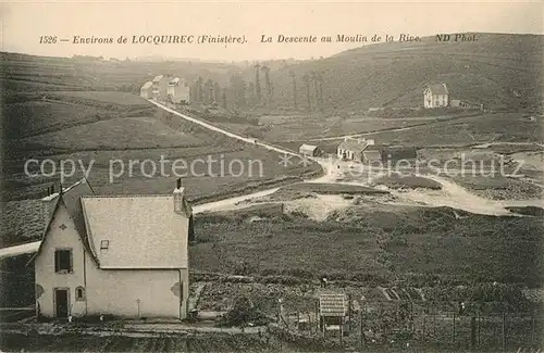 AK / Ansichtskarte Locquirec Descente au Moulin de la Rive Locquirec