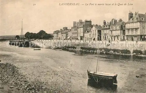 AK / Ansichtskarte Landerneau Port Que de Leon Landerneau