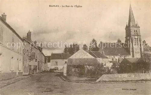 AK / Ansichtskarte Marles en Brie Rue de l Eglise Marles en Brie