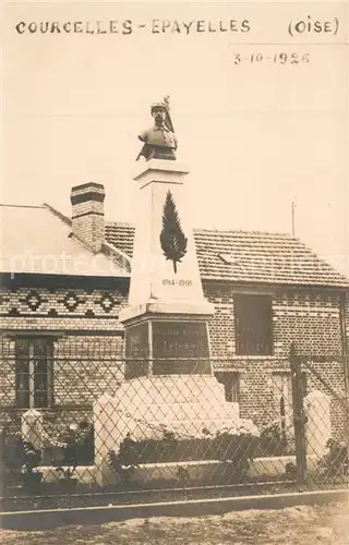 AK / Ansichtskarte Courcelles Epayelles Kriegerdenkmal Courcelles Epayelles