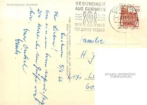 AK / Ansichtskarte Cuxhaven_Nordseebad Fliegeraufnahme Cuxhaven_Nordseebad