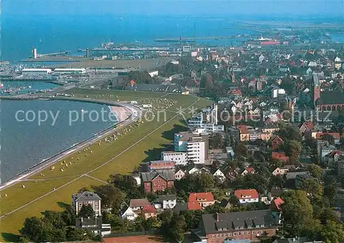 AK / Ansichtskarte Cuxhaven_Nordseebad An der Grimmershoernbucht Fliegeraufnahme Cuxhaven_Nordseebad