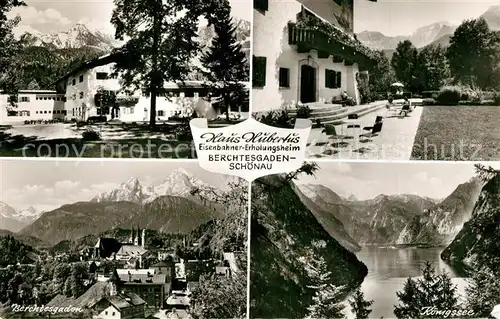 AK / Ansichtskarte Schoenau_Berchtesgaden Haus Hubertus Panorama Koenigsee Schoenau Berchtesgaden