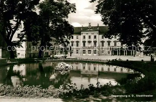 AK / Ansichtskarte Regensburg_Donau Stadttheater 